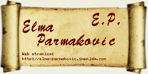 Elma Parmaković vizit kartica